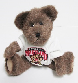 919515 "Terp" (University of Maryland)<br>Non-Mint Tags Boyds Bear<br>(Click picture-FULL DETAILS)